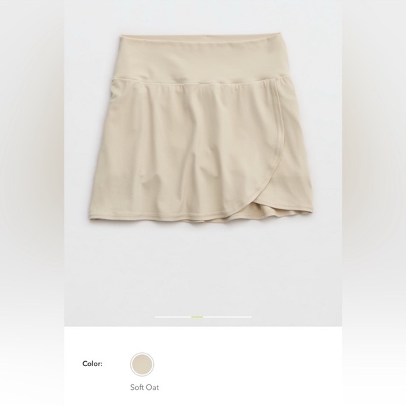 TWO PAIRS Aerie SKORTS Soft Oat and PeriWinkle Shorts - Picture 3 of 4